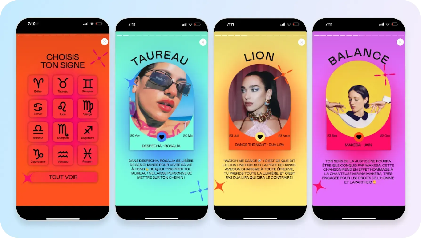 interactive stories in deezer mobile app